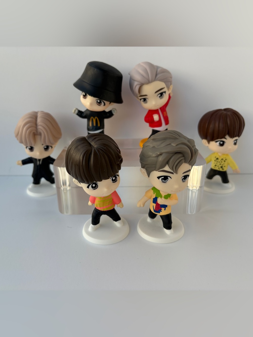 McDonald's Tinytan x BTS 2025 K-Pop Plastic Happy Meal Toys Mixed Lot of‎ 6